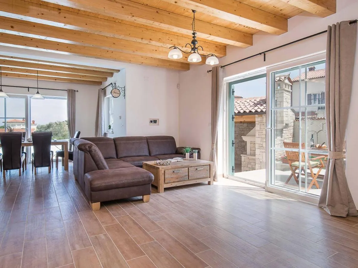 Villa Moderne Istrische Steinvilla - 4 Sterne Mit Privatem, Beheizbaren Pool & Meerblick Kavran Croatia
